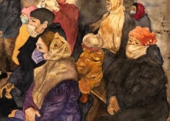 Artist Carol Rothenstein painting