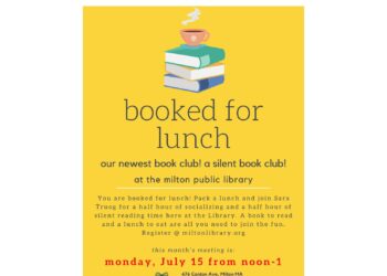 booked for lunch july flyer